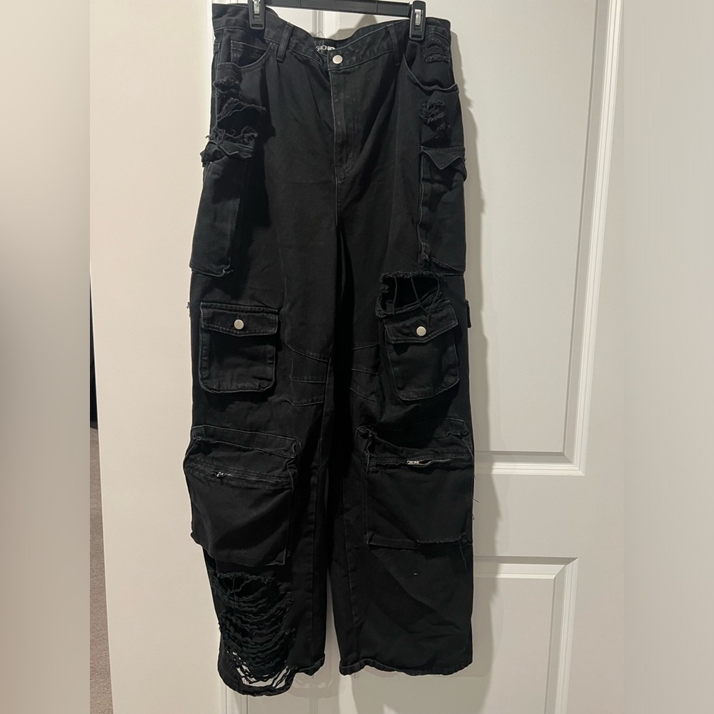 Women Black Cargo Fashion Nova